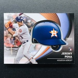 Jeremy Pena RC - 2022 Topps Update Commemorative Batting Helmet #BH-JPE